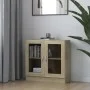 Armario libros madera contrachapada color roble 82,5x30,5x80 cm de vidaXL, Librerías y estanterías - Ref: Foro24-802744, Prec...
