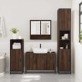 Set de muebles baño 3 pzas madera contrachapada roble marrón de , Muebles de baño - Ref: Foro24-3301104, Precio: 284,07 €, De...