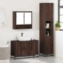 Set de muebles baño 3 pzas madera contrachapada roble marrón de , Muebles de baño - Ref: Foro24-3301104, Precio: 284,07 €, De...