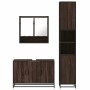 Set de muebles baño 3 pzas madera contrachapada roble marrón de , Muebles de baño - Ref: Foro24-3301104, Precio: 284,07 €, De...