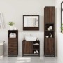 Set de muebles baño 3 pzas madera contrachapada roble marrón de , Muebles de baño - Ref: Foro24-3301119, Precio: 275,59 €, De...