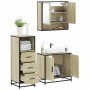 Set de muebles de baño 3 pzas madera contrachapada roble Sonoma de , Muebles de baño - Ref: Foro24-3301036, Precio: 212,98 €,...