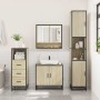 Set de muebles de baño 3 pzas madera contrachapada roble Sonoma de , Muebles de baño - Ref: Foro24-3301036, Precio: 212,98 €,...