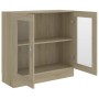Armario libros madera contrachapada color roble 82,5x30,5x80 cm de vidaXL, Librerías y estanterías - Ref: Foro24-802744, Prec...
