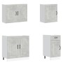 Mueble cocina Kalmar gris hormigón 7 pzas madera contrachapada de , Armarios de cocina - Ref: Foro24-3314765, Precio: 577,21 ...