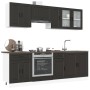 Mueble de cocina Kalmar negra 8 piezas madera contrachapada de , Armarios de cocina - Ref: Foro24-3314842, Precio: 622,82 €, ...