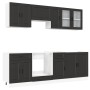 Mueble de cocina Kalmar negra 8 piezas madera contrachapada de , Armarios de cocina - Ref: Foro24-3314842, Precio: 622,82 €, ...