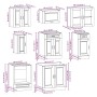 Mueble de cocina Kalmar negra 8 piezas madera contrachapada de , Armarios de cocina - Ref: Foro24-3314842, Precio: 622,82 €, ...