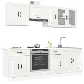 Mueble cocina Kalmar blanco de alto brillo 8 pzas de , Armarios de cocina - Ref: Foro24-3314823, Precio: 616,47 €, Descuento: %