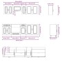 Mueble cocina Kalmar blanco de alto brillo 8 pzas de , Armarios de cocina - Ref: Foro24-3314823, Precio: 616,47 €, Descuento: %