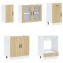 Mueble cocina Kalmar roble sonoma 8 pzas madera contrachapada de , Armarios de cocina - Ref: Foro24-3314814, Precio: 619,28 €...