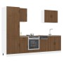 Mueble cocina Kalmar roble marrón 7 pzas madera contrachapada de , Armarios de cocina - Ref: Foro24-3314778, Precio: 582,55 €...