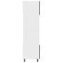 Armario de microondas madera contrachapada negro 60x57x207 cm de vidaXL, Armarios de cocina - Ref: Foro24-802547, Precio: 192...