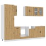 Mueble de cocina Kalmar 8 piezas artesanal roble de , Armarios de cocina - Ref: Foro24-3314800, Precio: 653,07 €, Descuento: %