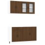 Mueble cocina Kalmar roble marrón 4 pzas madera contrachapada de , Armarios de cocina - Ref: Foro24-3314868, Precio: 300,24 €...