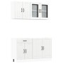 Mueble cocina Kalmar blanco de alto brillo 4 pzas de , Armarios de cocina - Ref: Foro24-3314863, Precio: 332,64 €, Descuento: %