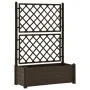 Jardinera con enrejado PP moca 100x43x142 cm de vidaXL, Maceteros y jardineras - Ref: Foro24-313984, Precio: 134,59 €, Descue...