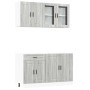 Mueble cocina Kalmar sonoma gris 4 pzas madera contrachapada de , Armarios de cocina - Ref: Foro24-3314877, Precio: 314,45 €,...