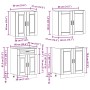 Mueble cocina Kalmar sonoma gris 4 pzas madera contrachapada de , Armarios de cocina - Ref: Foro24-3314877, Precio: 314,45 €,...