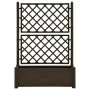 Jardinera con enrejado PP moca 100x43x142 cm de vidaXL, Maceteros y jardineras - Ref: Foro24-313984, Precio: 134,59 €, Descue...