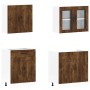 Mueble cocina Kalmar roble ahumado 4 pzas madera contrachapada de , Armarios de cocina - Ref: Foro24-3314856, Precio: 310,62 ...