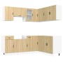 Mueble cocina Porto roble sonoma 11 pzas madera contrachapada de , Armarios de cocina - Ref: Foro24-3314964, Precio: 703,82 €...
