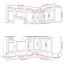 Mueble cocina Porto roble sonoma 11 pzas madera contrachapada de , Armarios de cocina - Ref: Foro24-3314964, Precio: 703,82 €...
