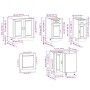 Mueble cocina Porto roble sonoma 11 pzas madera contrachapada de , Armarios de cocina - Ref: Foro24-3314964, Precio: 703,82 €...