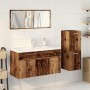 Juego de muebles de baño 4 piezas madera ingeniería envejecida de , Muebles de baño - Ref: Foro24-3328601, Precio: 306,34 €, ...