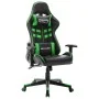 Silla de gaming de cuero sintético negro y verde de vidaXL, Sillones para videojuegos - Ref: Foro24-20505, Precio: 152,71 €, ...