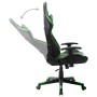 Silla de gaming de cuero sintético negro y verde de vidaXL, Sillones para videojuegos - Ref: Foro24-20505, Precio: 156,92 €, ...