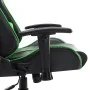 Silla de gaming de cuero sintético negro y verde de vidaXL, Sillones para videojuegos - Ref: Foro24-20505, Precio: 152,71 €, ...