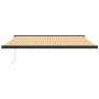 Toldo retráctil aluminio y tela amarillo y blanco 4,5x3 m de , Toldos - Ref: Foro24-3154609, Precio: 665,44 €, Descuento: %