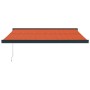 Toldo retráctil aluminio y tela naranja y marrón 3x2,5 m de , Toldos - Ref: Foro24-3154616, Precio: 511,39 €, Descuento: %