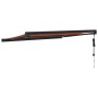 Toldo retráctil aluminio y tela naranja y marrón 3x2,5 m de , Toldos - Ref: Foro24-3154616, Precio: 511,39 €, Descuento: %