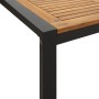 Juego de comedor de jardín 9 pzas madera maciza acacia y metal de , Conjuntos de jardín - Ref: Foro24-3155413, Precio: 973,90...