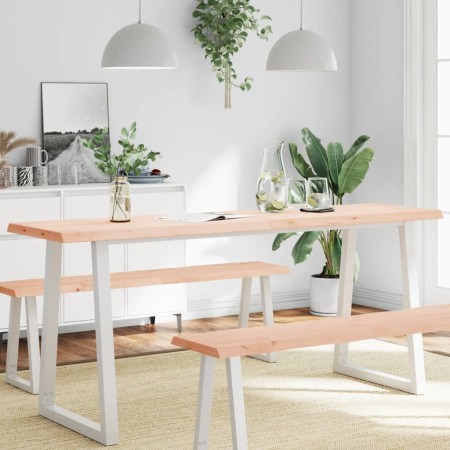 Tablero de mesa madera maciza borde natural 180x50x(2-4) cm de , Tableros para mesas - Ref: Foro24-363910, Precio: 75,19 €, D...