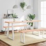 Tablero de mesa madera maciza borde natural 180x50x(2-4) cm de , Tableros para mesas - Ref: Foro24-363910, Precio: 75,19 €, D...