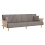 Sofá cama con reposabrazos tela gris taupe de , Sofás - Ref: Foro24-351892, Precio: 299,09 €, Descuento: %