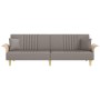 Sofá cama con reposabrazos tela gris taupe de , Sofás - Ref: Foro24-351892, Precio: 299,09 €, Descuento: %