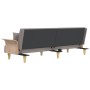 Sofá cama con reposabrazos tela gris taupe de , Sofás - Ref: Foro24-351892, Precio: 299,09 €, Descuento: %