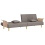 Sofá cama con reposabrazos tela gris taupe de , Sofás - Ref: Foro24-351892, Precio: 299,09 €, Descuento: %
