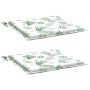 Cojines de silla 2 uds tela estampado de hojas 50x50x3 cm de , Cojines para sillas y sofás - Ref: Foro24-361086, Precio: 20,1...