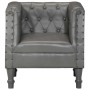 Sillón de cuero auténtico gris de , Sillones - Ref: Foro24-286591, Precio: 251,90 €, Descuento: %