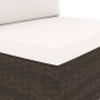 Sofá seccional esquina reposabrazos izq. ratán sintético marrón de , Sofás modulares de exterior - Ref: Foro24-49509, Precio:...