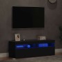 Muebles de TV con luces LED 2 uds gris 60x35x40 cm de , Muebles TV - Ref: Foro24-804414, Precio: 116,18 €, Descuento: %