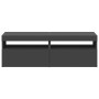 Muebles de TV con luces LED 2 uds gris 60x35x40 cm de , Muebles TV - Ref: Foro24-804414, Precio: 116,18 €, Descuento: %