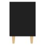 Mesitas de noche 2 uds patas madera maciza negras 40x30x50 cm de , Mesitas de noche - Ref: Foro24-805782, Precio: 54,90 €, De...