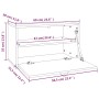 Armario de pared de madera maciza de pino 60x30x35 cm de , Estantes y estanterías - Ref: Foro24-818350, Precio: 62,98 €, Desc...