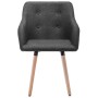 Sillas de comedor 2 unidades tela gris oscuro de , Sillas de comedor - Ref: Foro24-322982, Precio: 169,62 €, Descuento: %